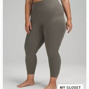 Lululemon Grey Sage Align High Rise 25” Size 6